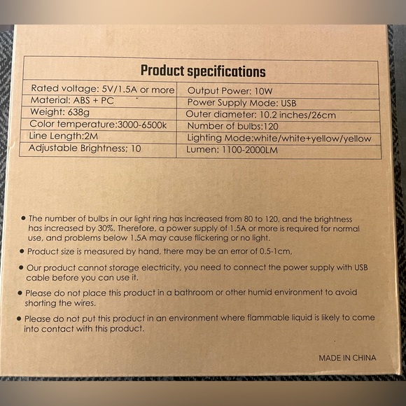 Zuneyan Ring Light with Stand - Picture 2 of 2